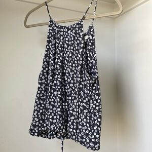 Z Supply washed black floral tank